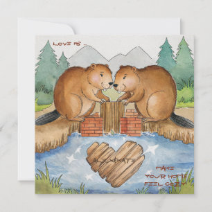 Carte Les castors en amour