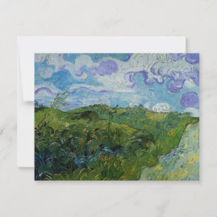 Carte Les champs de blé vert par Vincent van Gogh