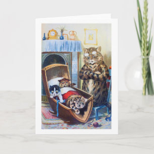 Carte Les chatons au berceau