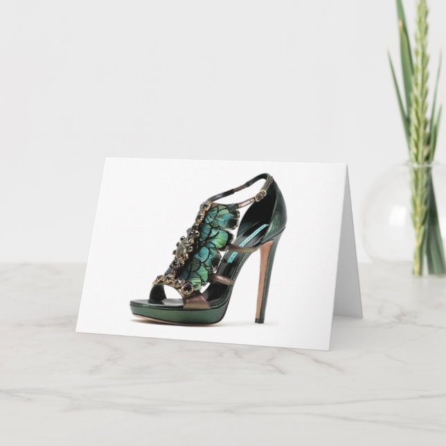 Carte Les chaussures de paon de citation de Cendrillon (Devant)