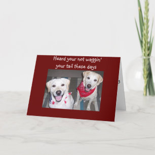 CARTE LES CHIENS ENCOURAGENT À SE RÉTABLIR