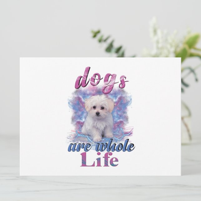 Carte Les Chiens Sont Toute La Vie (Debout devant)