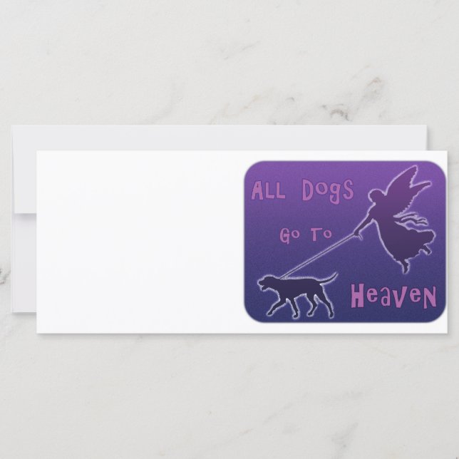 Carte Les Chiens Vont Au Ciel (Devant)