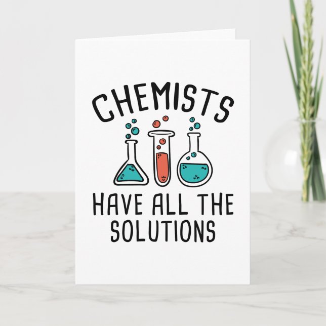 Carte Les Chimistes Ont Toutes Les Solutions (Devant)