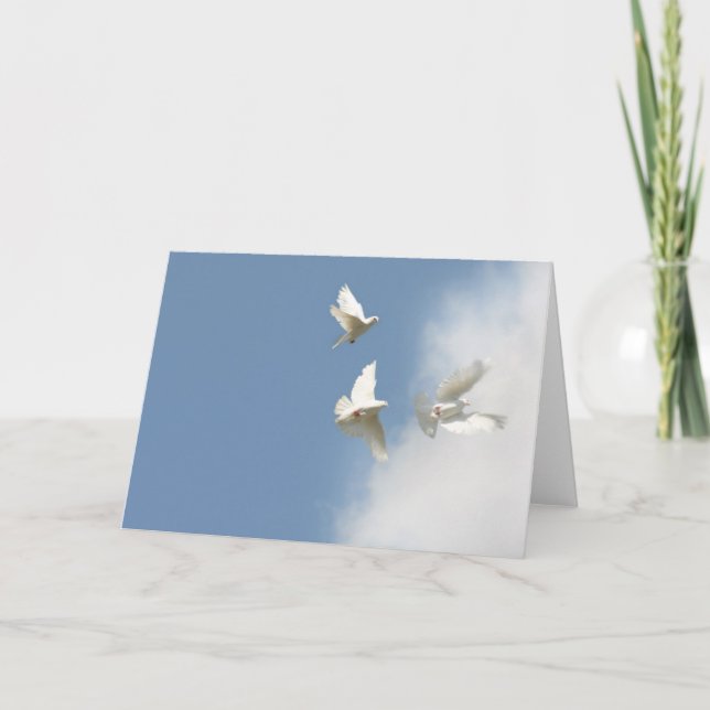 Carte Les colombes volantes (Devant)