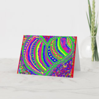 Carte Les couleurs de l'amour