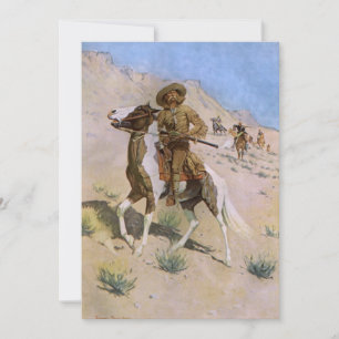 Carte Les cow-boys militaires vintages, le scout de Remi