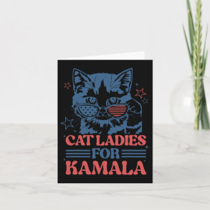 Carte Les Dames De Kamala Funny Chat Président Kamala-ha