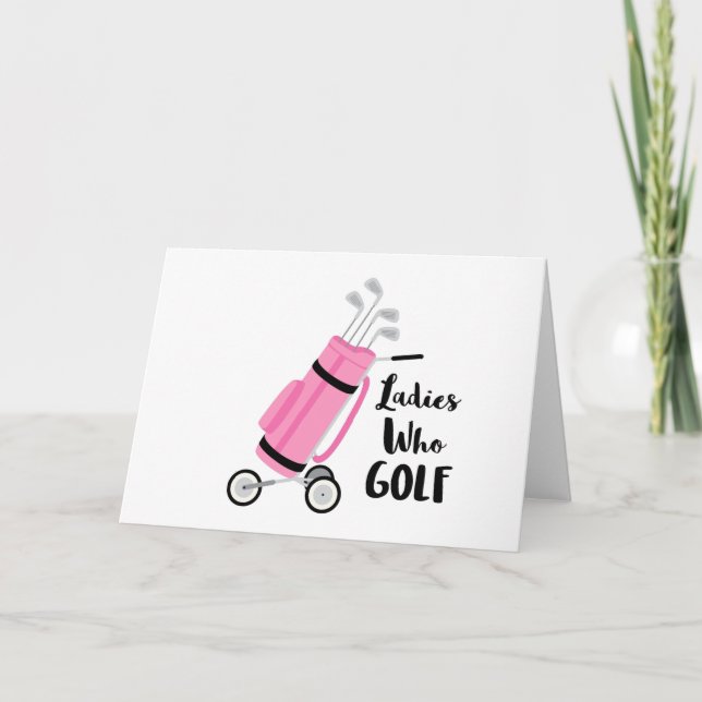 Carte Les Dames qui font du golf (Devant)