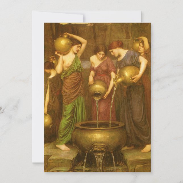 Carte Les Danaides par John William Waterhouse (Devant)