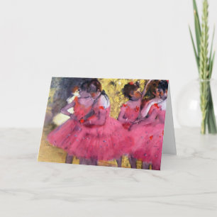 Carte Les Danseuses roses, avant le ballet d'Edgar Degas