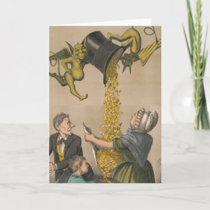 Carte Les démons qui versent des pièces d'or dans le tab