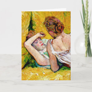 Carte Les deux amis par Henri De Toulouse-Lautrec