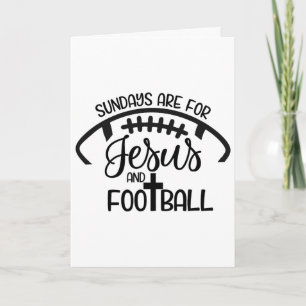 Carte Les dimanches sont pour Jésus et le football - Foi
