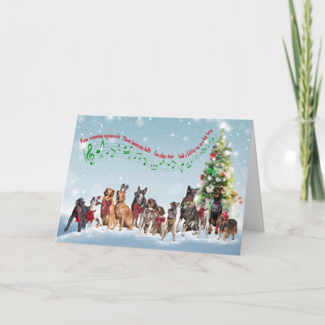 Carte Les douze chiens de Noël (Devant)