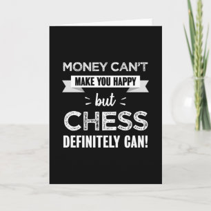 Carte Les échecs font un cadeau heureux
