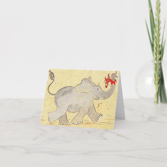 Carte Les éléphants n'oublient jamais (Devant)