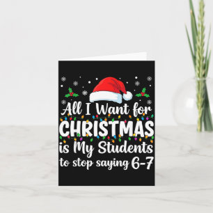 Carte Les élèves disent 6-7 67 Six Sept Prof de maths dr