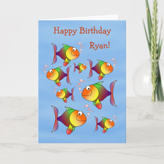 Carte Les enfants de poisson d'amusement ont (Devant)