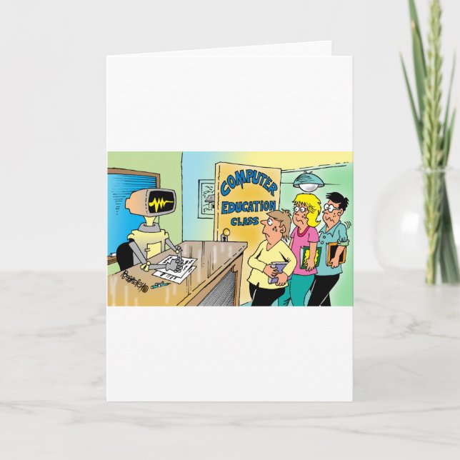 Carte Les enfants voient un professeur de robots en clas (Devant)