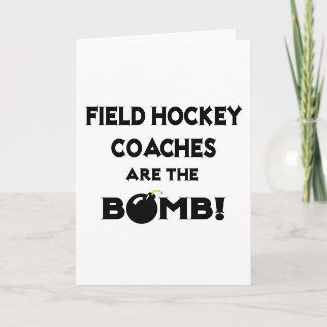 Carte Les Entraîneurs De Hockey De Champ Sont La Bombe ! (Devant)