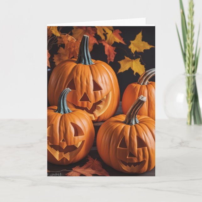 Carte Les Fab Four Punpkins (Devant)