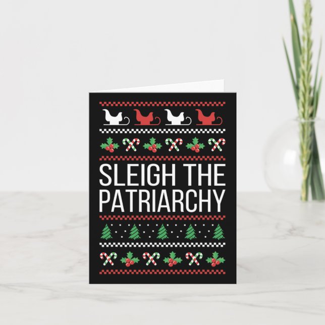 Carte Les femmes amoureuses féministes de Noël du patria (Devant)