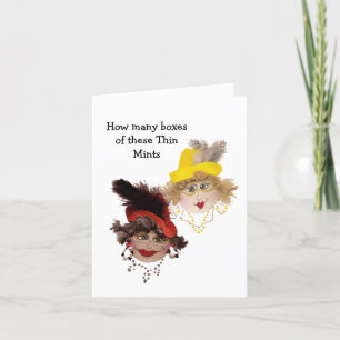 Carte Les femmes avec leur Humour de biscuits à menthe m