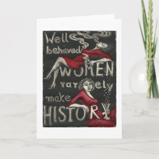 Carte Les femmes bien comportées font rarement (Devant)