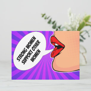 Carte Les Femmes Fortes Se Soutiennent mutuellement Cart
