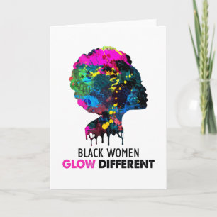 Carte les femmes noires brillent différentes