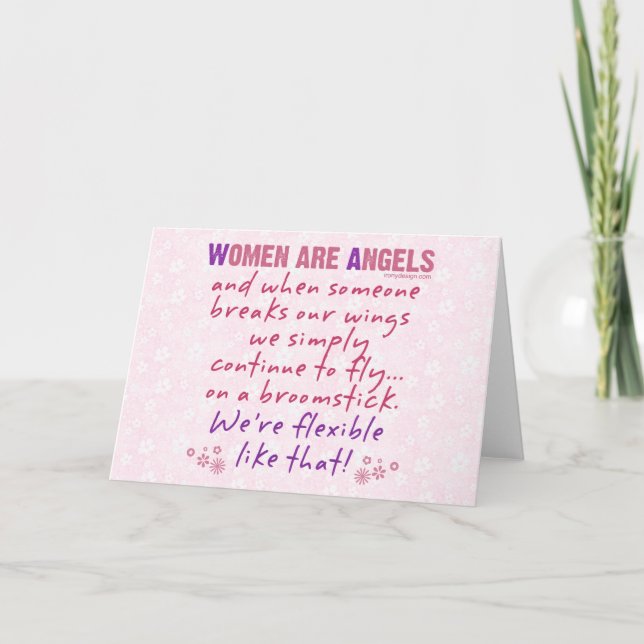 Carte Les femmes sont des anges (Devant)