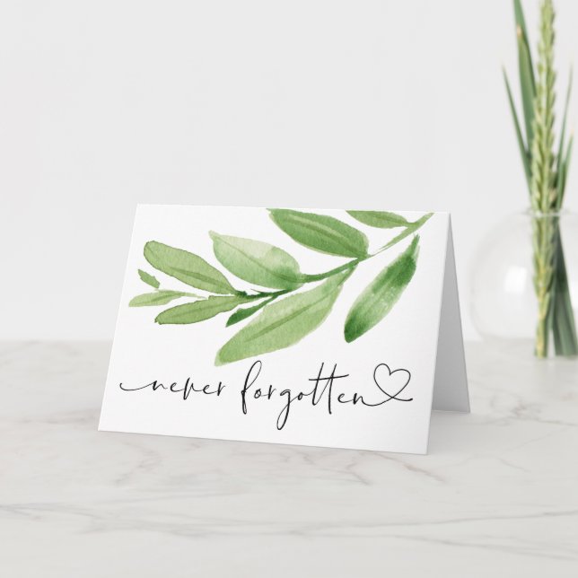 Carte Les Feuilles verts n'ont jamais oublié la satisfac (Devant)