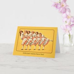 Carte Les filles veulent s'amuser