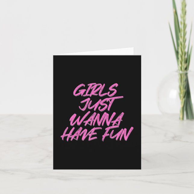 Carte Les Filles Veux Juste S'Amuser (Devant)
