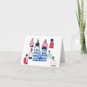 Carte Les Filles Voulaient Juste Avoir...Blank