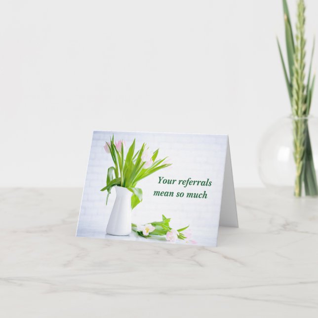 Carte Les Fleurs de Merci de référence modernes (Devant)