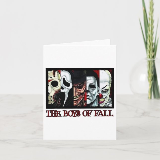 Carte Les Garçons De L'Automne Les Films D'Horreur Hallo (Devant)