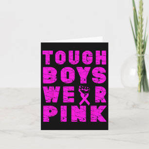 Carte Les garçons robustes Portent Pink Cool Rose Cancer