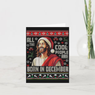 Carte Les gens cool sont nés en décembre Christian Noël