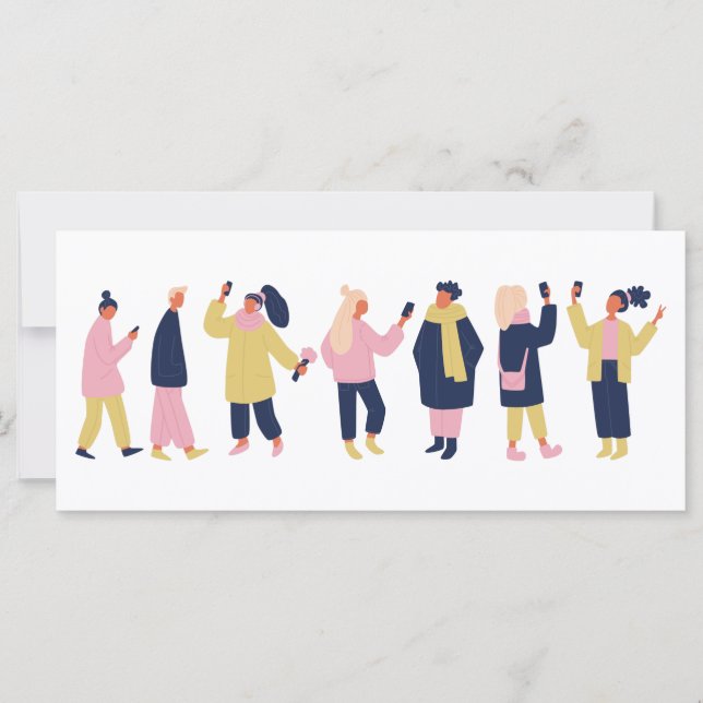 Carte Les gens des médias sociaux (Devant)