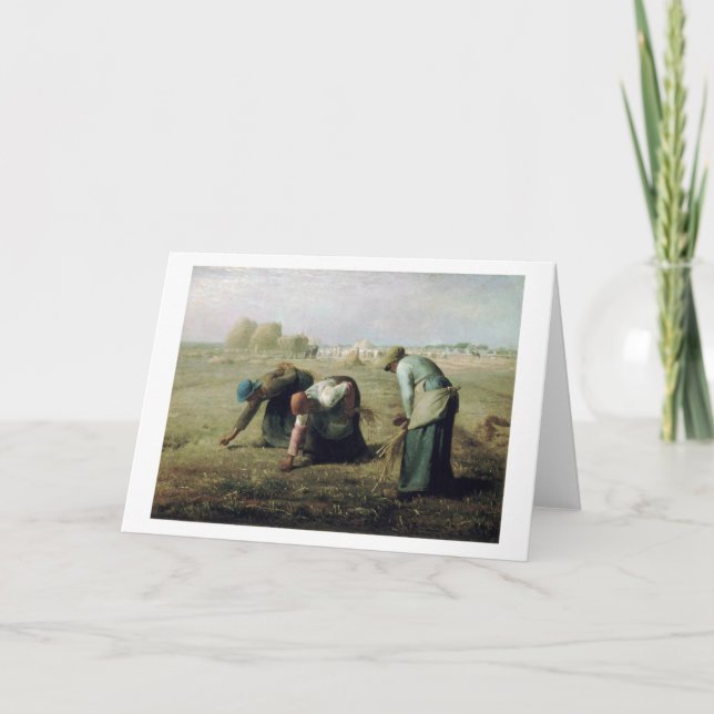 Carte Les Gleaners, Jean-François Millet, 1857 (Devant)
