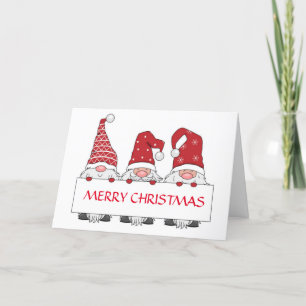CARTE LES GNOMIES SE SONT RASSEMBLÉES POUR DIRE MERRY NO