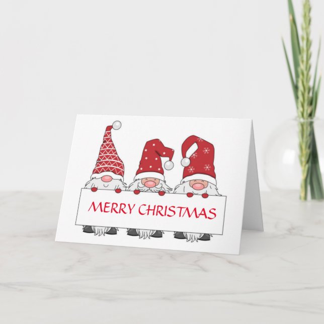 CARTE LES GNOMIES SE SONT RASSEMBLÉES POUR DIRE MERRY NO (Devant)