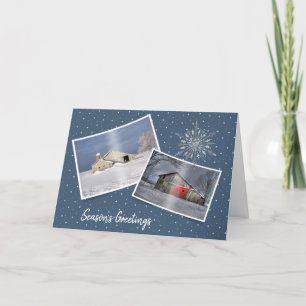 Carte Les Granges D'Hiver De Noël En Neige