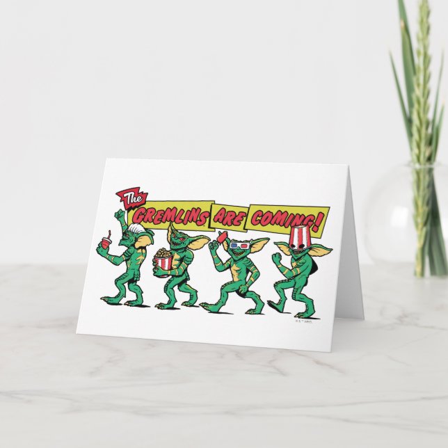 Carte Les Gremlins™ arrivent (Devant)