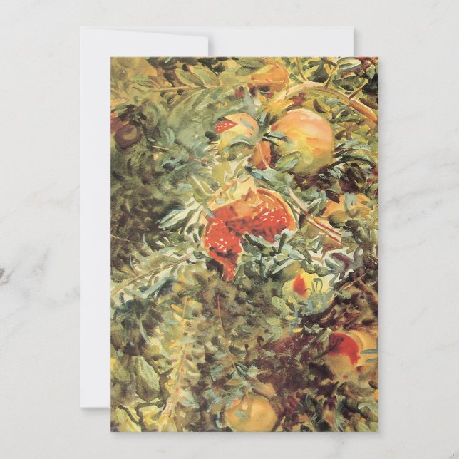 Carte Les Grenades II de John Singer Sargent (Devant)