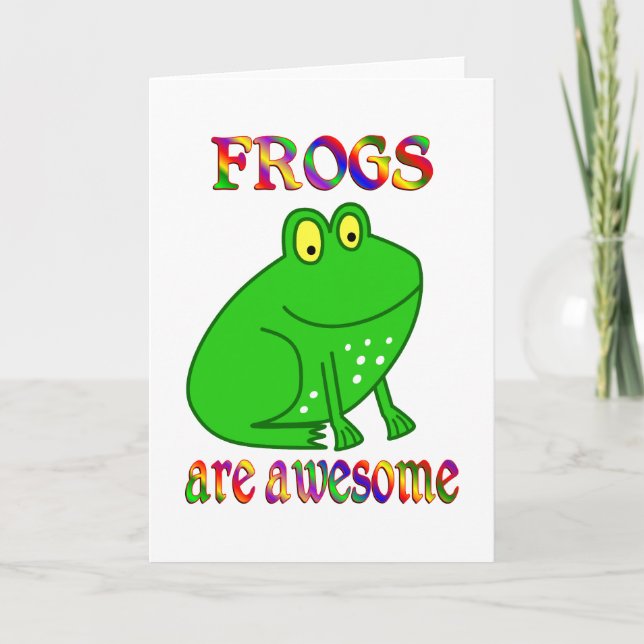 Carte Les grenouilles sont impressionnantes (Devant)