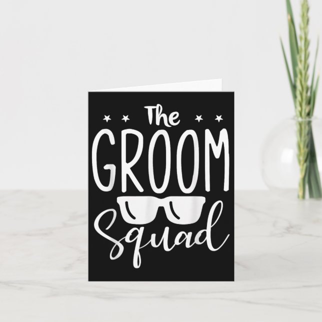 Carte Les Groomsmen Mariages de la Groom Squad (Devant)