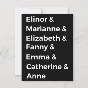 Carte Les Héroïnes de Jane Austen Ier